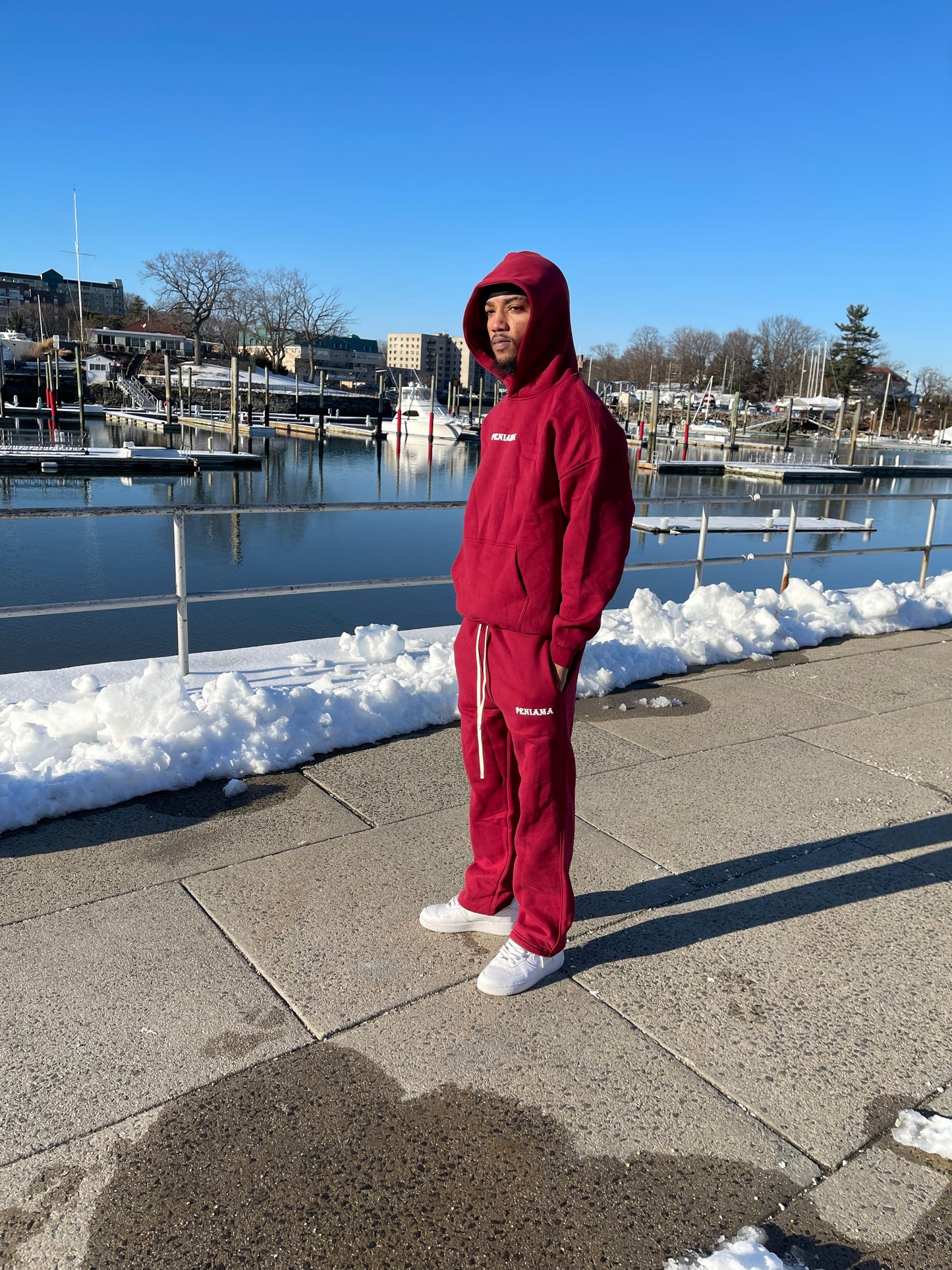 BAD WEATHER HOODIE (CHERRY)